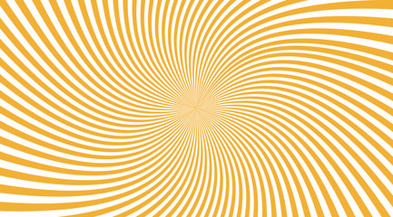 Swirling radial pattern background. Twisted sun beams backdrop vector design.