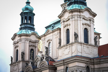 Fototapeta premium panoramic view of Prague city