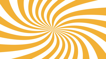 Swirling radial pattern background. Twisted sun beams backdrop vector design.