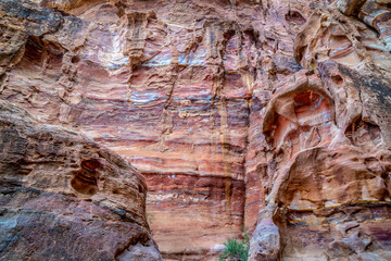 Typical Rocks in Petra, Jordan