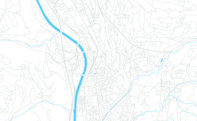 Trento, Italy bright vector map