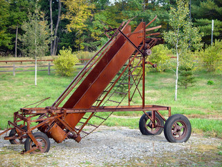 Old farm machinery retired