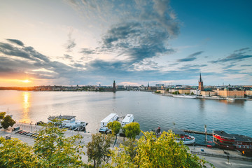 Stockholm view from Monteliusvagen hill
