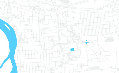 Pavlodar, Kazakhstan bright vector map