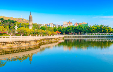 Obraz premium The scenery of Nanputuo temple, Xiamen City, Fujian Province, China