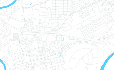 Oral, Kazakhstan bright vector map