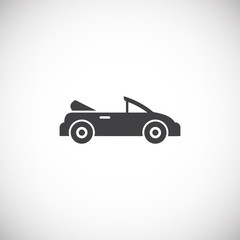 Car icon on background for graphic and web design. Creative illustration concept symbol for web or mobile app