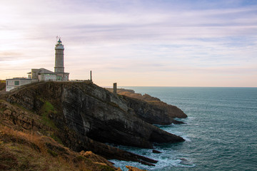 Fototapeta na wymiar Faro del Cabo Mayor (Santander)