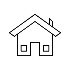 Obraz premium Home, house icon vector on white background