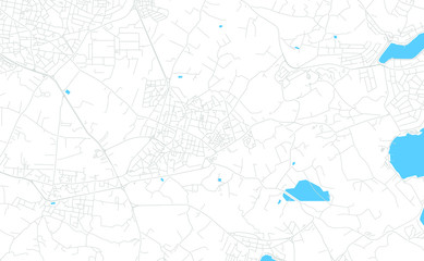 Zejtun, Malta bright vector map