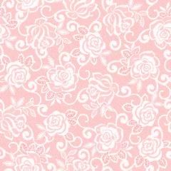 Wall murals Light Pink I made a seamless race pattern with the rose,