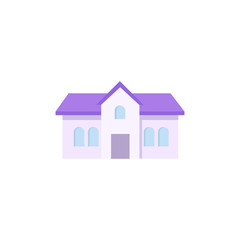 building flat icon on white background