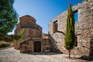 The monastery arose in the 13th century at the confluence of the Sinti River into the Xeros Potamos...