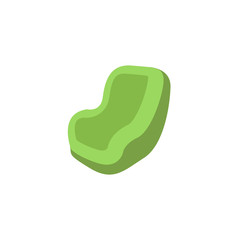 Baby car seat flat icon on white background