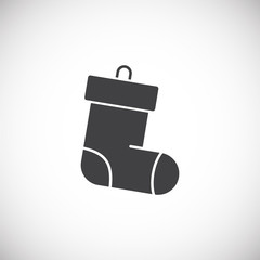 Christmas toy icon on background for graphic and web design. Creative illustration concept symbol for web or mobile app