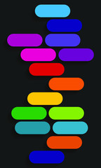 Obraz premium Vector abstract colorful background illustration design, best for mobile application, template, wallpaper, banner, poster, invitation card cover and other.