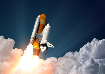 Space Shuttle Launch - obrazy, fototapety, plakaty