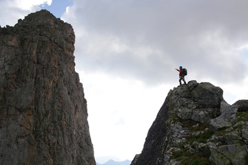 alpinism in high mountains