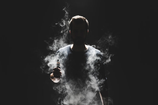Vaping e-liquid from an electronic cigarette