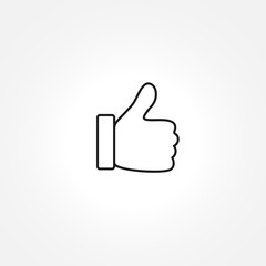 Like icon on white background