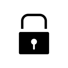 Padlock icon vector symbol