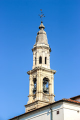 Fototapeta na wymiar Lonigo, Italy. View of catholic church (Chiesa Vecchia) in Lonigo.