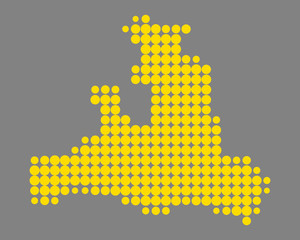 Obraz premium Karte von Salzburg