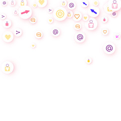 Social media marketing, Communication concept.