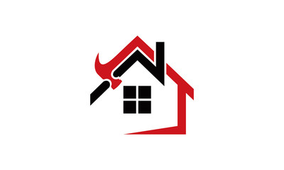 house service renovation logo