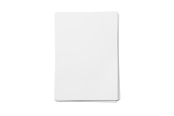 Blank letterheads isolated on white background