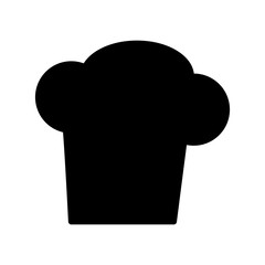A chef's hat icon vector design template