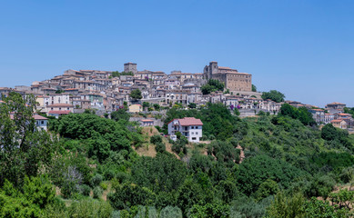 Fototapeta premium Panoramic view of Altomonte, a commune in the province of Cosenza, in the region of Calabria. Italy