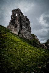 ruined castle wall 