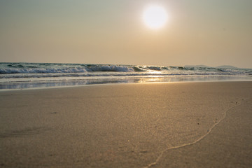 sunset on the beach
