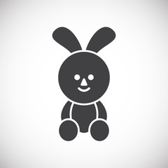 Christmas toy icon on background for graphic and web design. Creative illustration concept symbol for web or mobile app