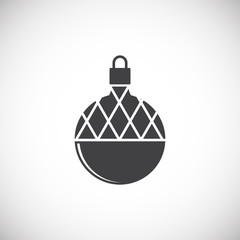 Christmas toy icon on background for graphic and web design. Creative illustration concept symbol for web or mobile app