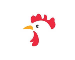 chicken logo vector illustration template