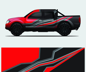 truck decal graphic wrap vector, abstract background