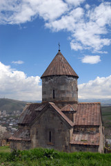 Medieval Makravank Monastery (13th century). Hrazdan town, Kotayk Region, Armenia.