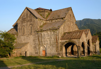 Fototapeta na wymiar Medieval Akhtala monastery and fortress. Akhtala town, Lori Region, Armenia.