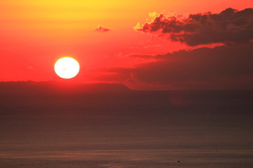 室戸岬の夜明け（高知県　鷲尾山山頂より）