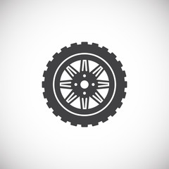 Car part icon on background for graphic and web design. Creative illustration concept symbol for web or mobile app