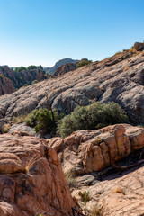 Rock formation looks like a fist in Prescott, Arizona