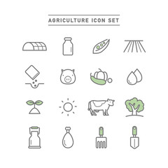 AGRICULTURE ICON SET