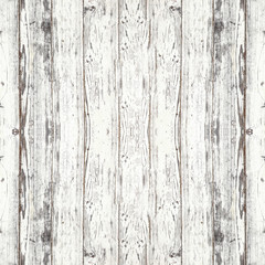 Fototapeta na wymiar old white painted exfoliate rustic bright light wooden texture - wood background shabby square