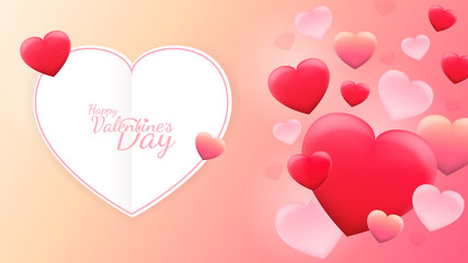 Happy Valentine's Day Background. Vector EPS 10