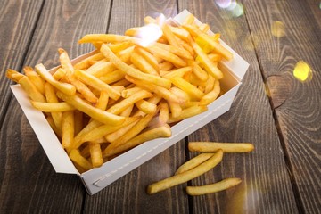 A homemade pile of appetizing french fries