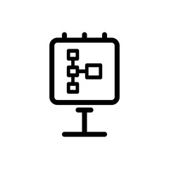 Presentation Icon - Vector Illustration .