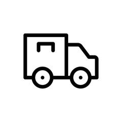 Van Icon - Vector Illustration .