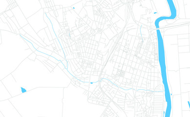 Bender Tighina, Moldova bright vector map